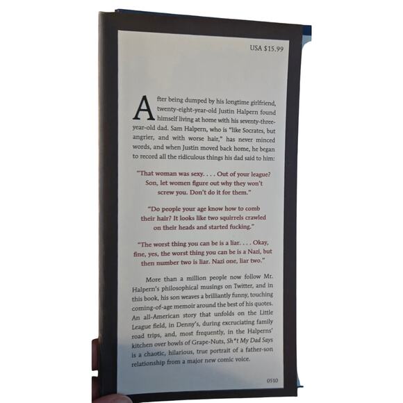 Sh*t My Dad Says by Justin Halpern Hardcover Book - Picture 8 of 11